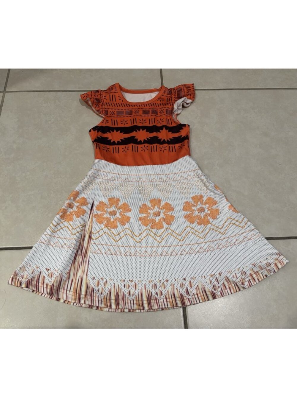 Disney Princess Moana Dress Child Costume, Size 4/5 110